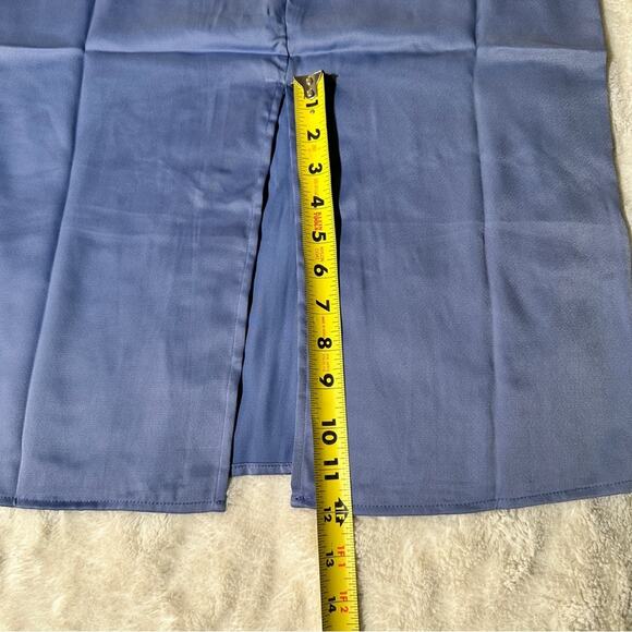 We Wore What Size 2 Silky Blue Cowl Midi Dress Party Club Bridesmaid Wedding - Picture 7 of 16